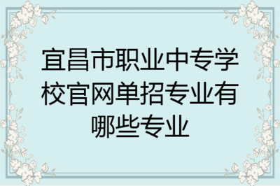 宜昌市職業(yè)中專(zhuān)學(xué)校軟件開(kāi)發(fā)單招專(zhuān)業(yè)解析